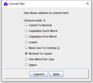 Convert Text Window